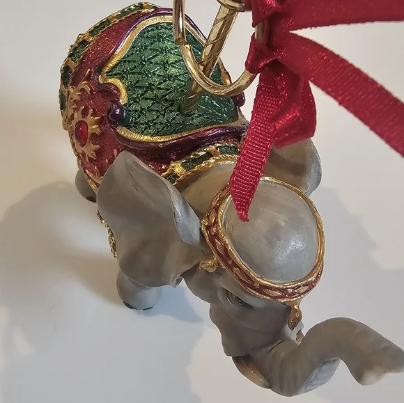 Carousel LION ELEPHANT RABBIT/ HARE Hanging Christman Ornaments 3 pieces - Picture 6 of 10